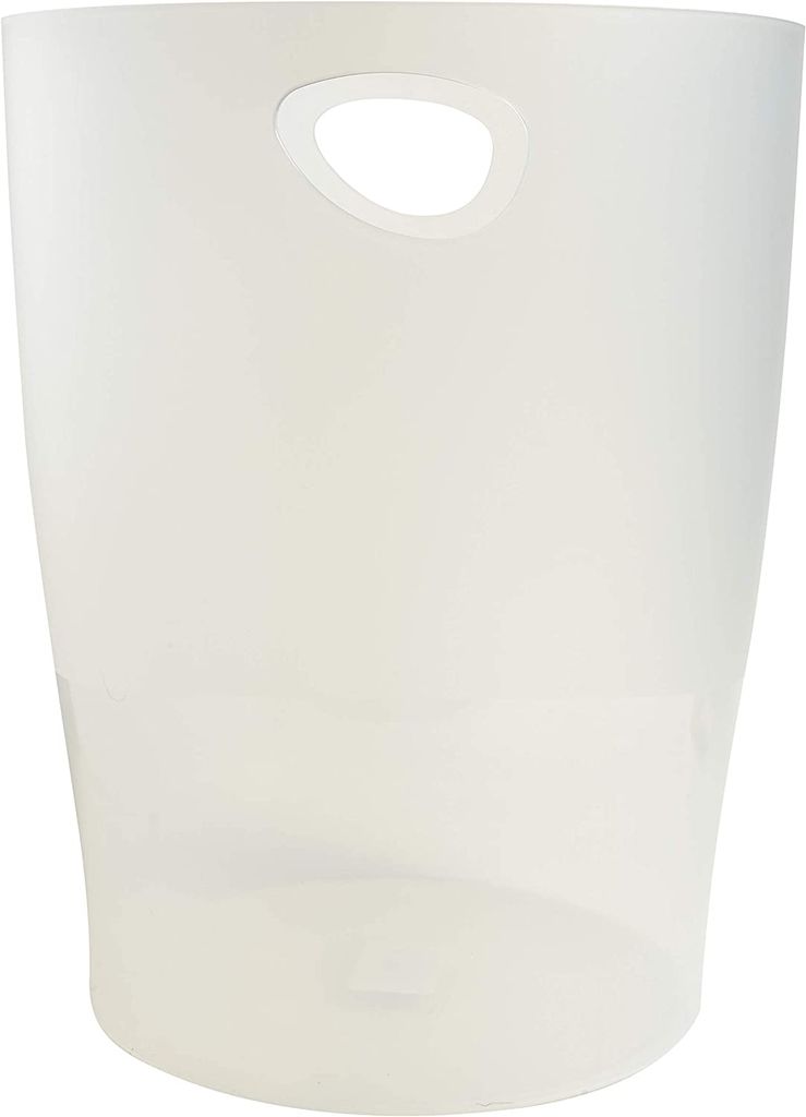 Cestino Per Carta Exacompta ECOBIN - 15 Litri, Bianco, Con Manici, Design Moderno - Fatto In Austria - Foto 4
