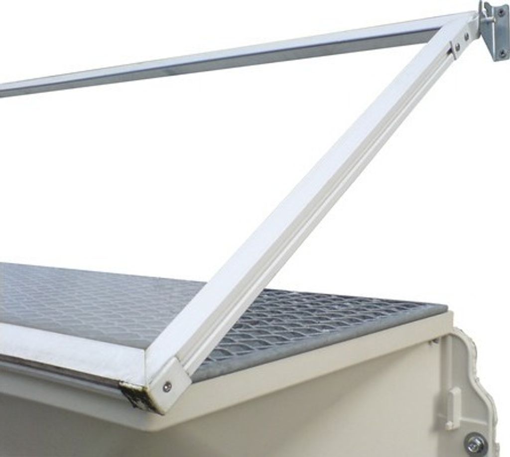 Wolfa Lichtschachtabdeckung ESG 5 mm für Lichtschacht 101x43 cm (Abdeckmaß 110x54 cm) inkl. Befestigungsmaterial