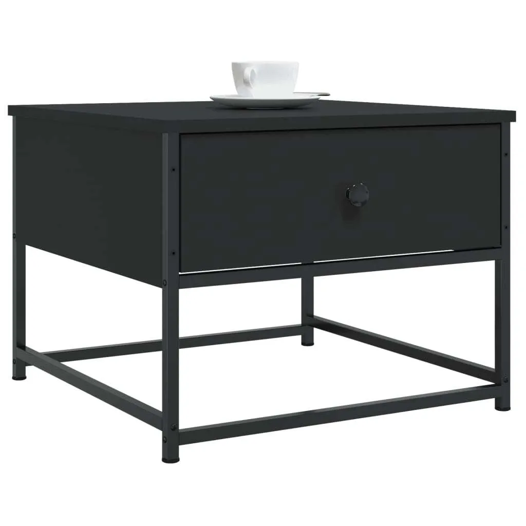 Tavolino Nero 51x51x40 cm Design Moderno - Mobili Legno Composito 5094884 - 3
