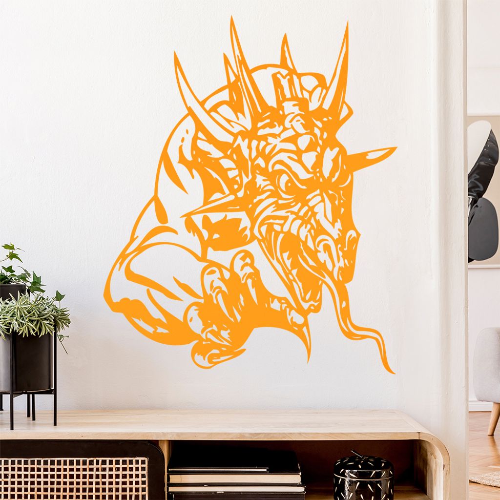 Drachen Klaue Wandtattoo in 6 Größen - Wandaufkleber Wall Sticker - Dekoration, Küche, Wohnzimmer, Schlafzimmer, Badezimmer