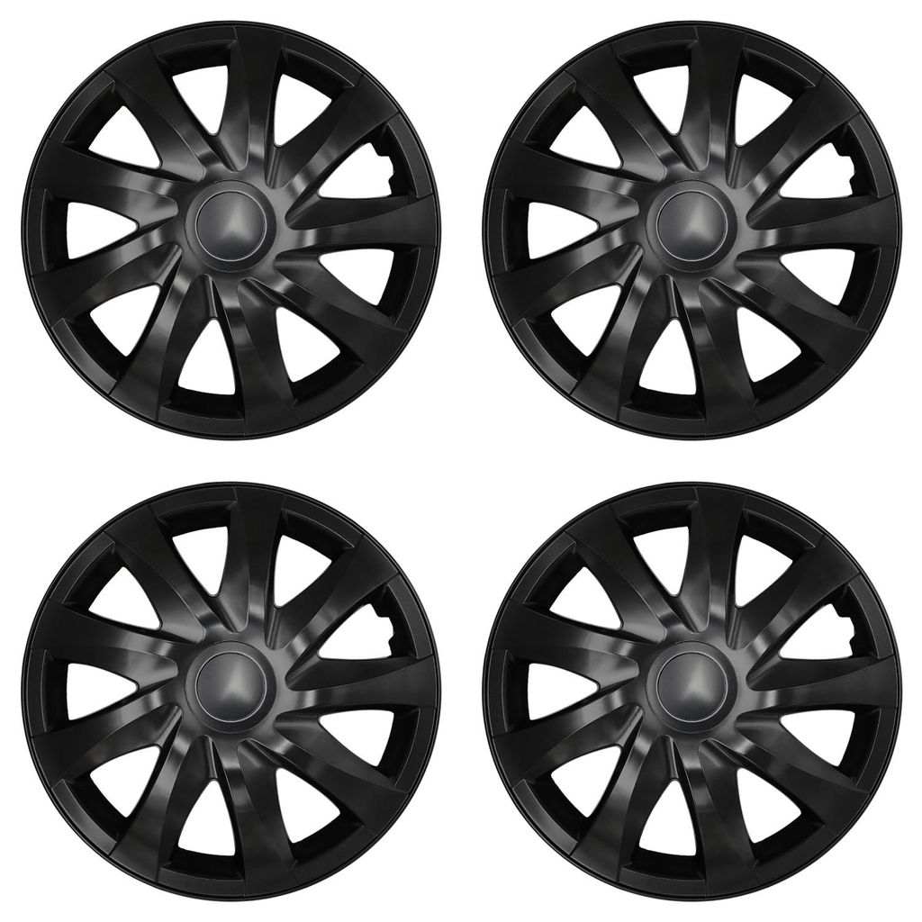 Universelle Radkappen 13'' NRM DRACO schwarz matt 4 Stück