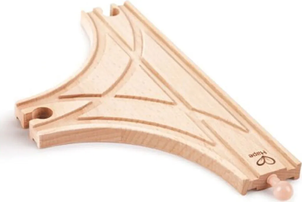 Rail de Train en Bois Forme T Hape Accessoire Circuit de Chemin de Fer