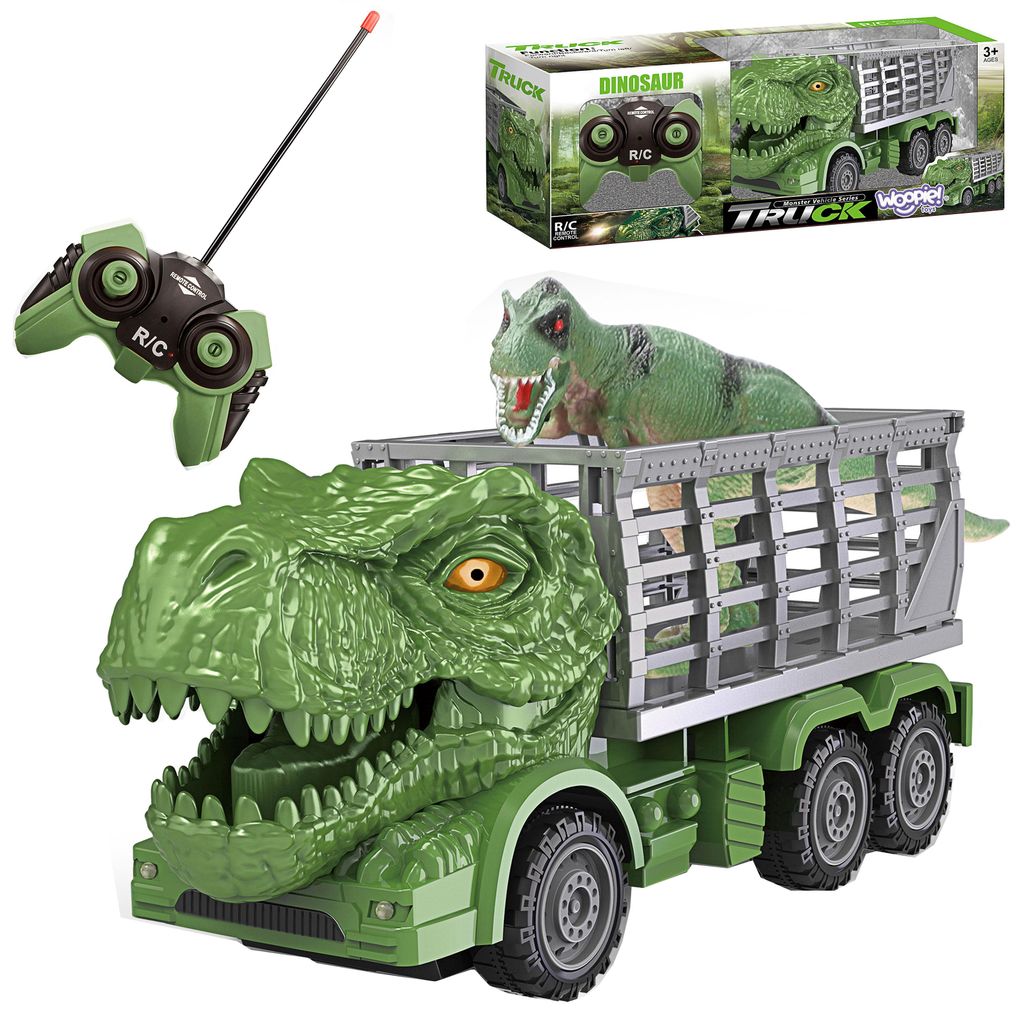 WOOPIE Diaľkovo ovládané autíčko RC dinosaurus – zelené + Obrázok produktu 