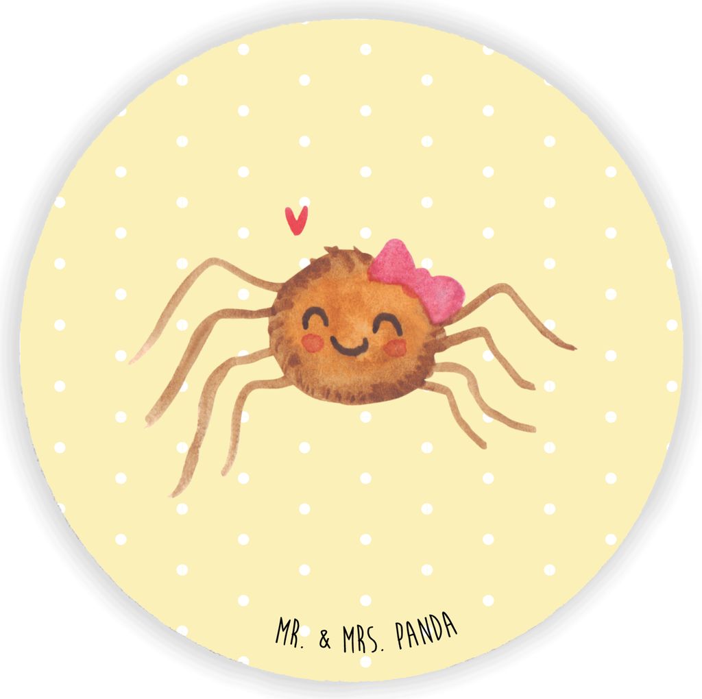 Mr. & Mrs. Panda magnet Spinne Agathe Freude - Gelb Pastell - Geschenk, für kühlschrank, magnettafel, Trend, Kühlschrankmagnet, fotos, Viraler H...