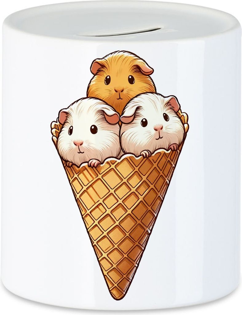 Meerschweinchen Waffeleis Spardose Haustier Besitzer Kreatives Design