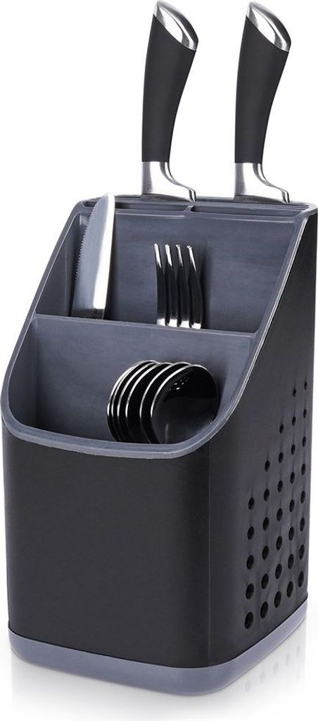 Ociekacz stojak na sztućce czarny Zdjęcie produktu 
