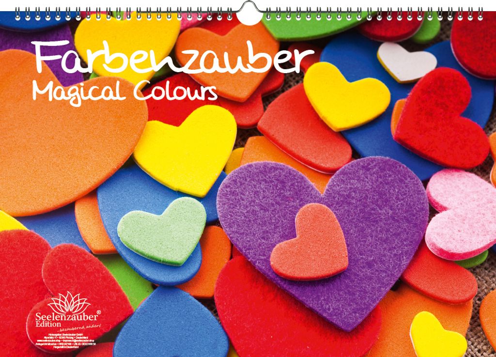 Farbenzauber DIN A3 Kalender - Immerwährender Kalender Farben Colours - Seelenzauber
