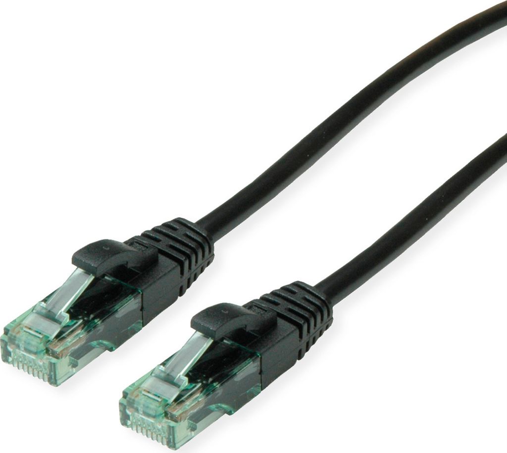 ROLINE RM Patchkabel Cat.6A UTP, schwarz, 20 m