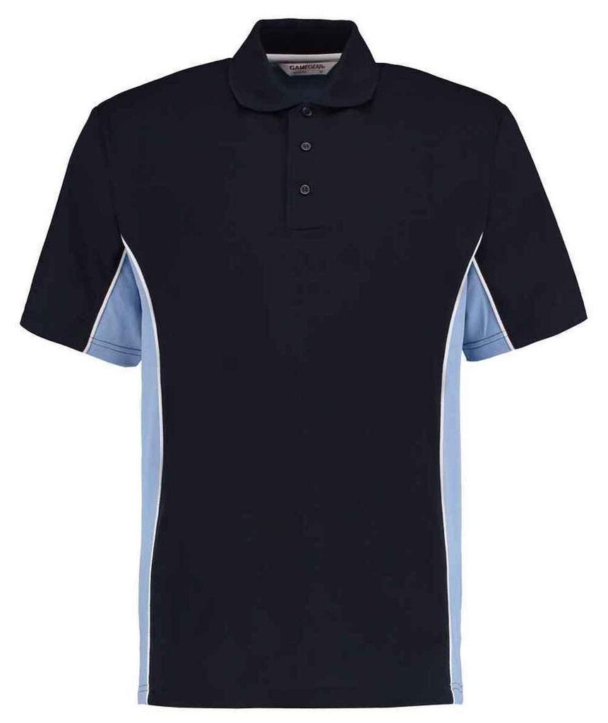 Kustom Kit - Poloshirt für Herren, Klassisch LT5523 (S) (Marine/Hellblau/Weiß)