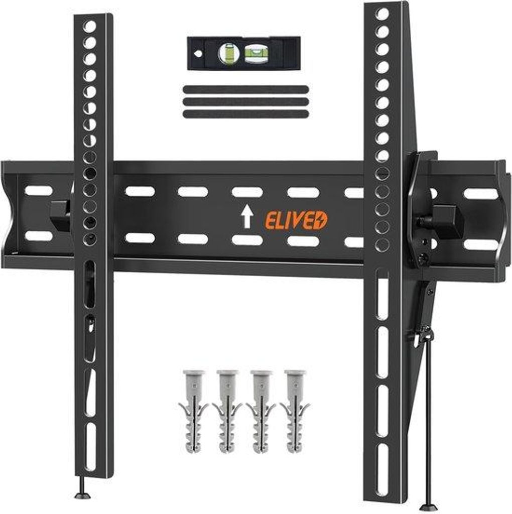 ELIVED TV-Wandhalter 26-60 Zoll LED-, LCD-, OLED- und Plasma-Fernseher, 45 kg VESA 400x400 mm, schwenkbare Montagehalterung