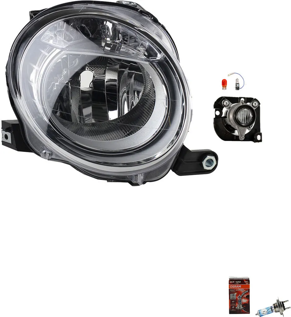 Johns, Fari Osram Night Breaker Laser adatti per Fiat 500 312 10/07- 06/15Re. 51787491 51822888 51786773