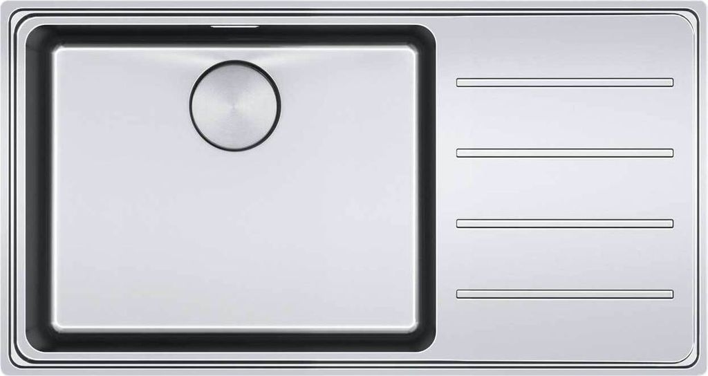 Franke Spüle Mythos MYX 211-86 Edelstahl links 1270642076 Produktbild 