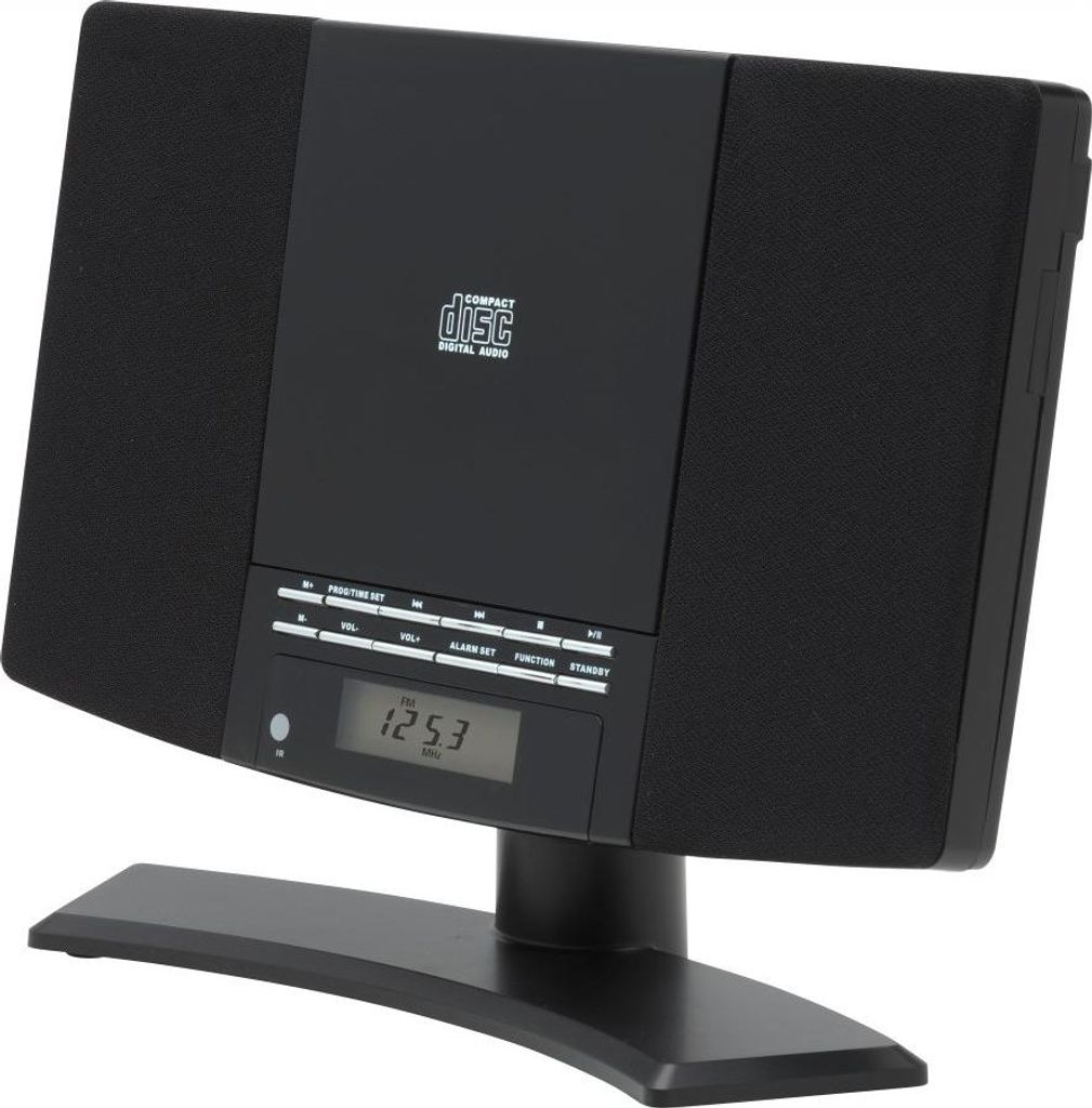 Denver MC-5220 BLACK, Czarny, FM, LCD, Niebieski, Pauza, Zdjęcie produktu 