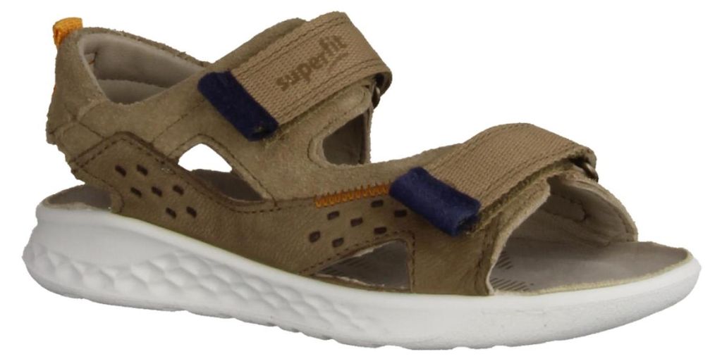 Superfit Lagoon Midi 0010413000 Sandalen, Jungs, Leder, Braun/Orange - Kinderschuhe Teens Jungs Gr. 25 - 42, Braun, leder