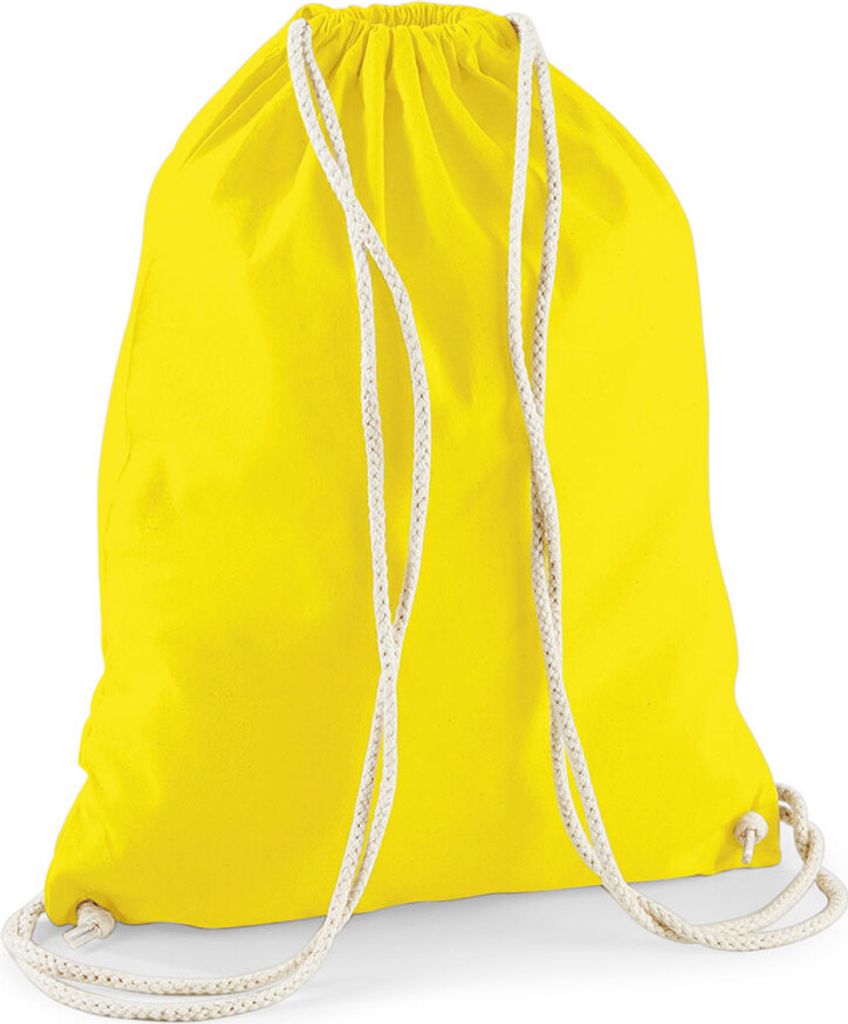 Westford Mill Unisex Turnbeutel 110 - Baumwoll Sporttasche Mit Kordelzug 37x46 Cm 12 Liter