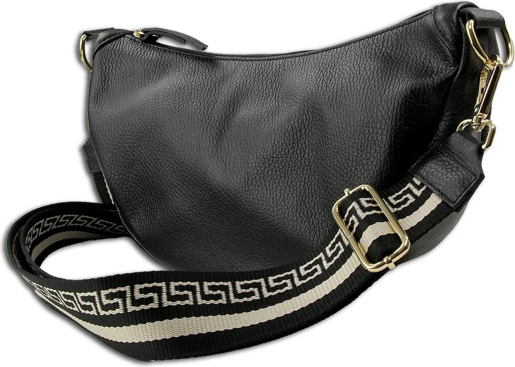 Sac de ville pour femme en cuir noir : Un sac à bandoulière élégant