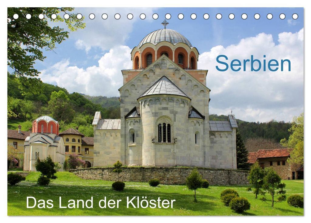 Serbien - Das Land der Klöster (Tischkalender 2027 DIN A5 quer), CALVENDO Monatskalender