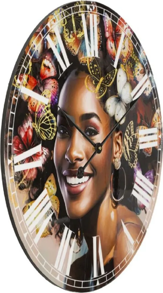 Horloge murale décorative multicolore 60cm Mauro Ferretti style moderne