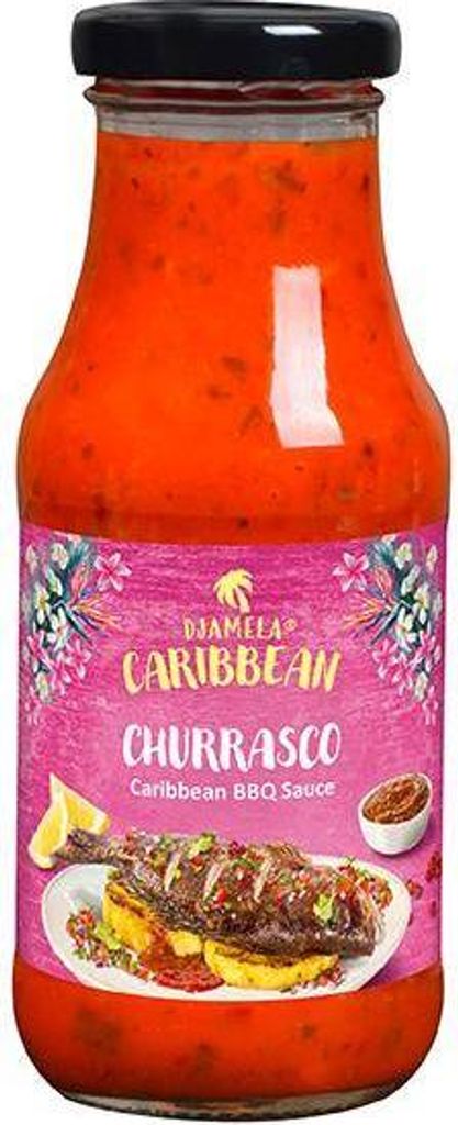Djamela Churrasco Sauce 240 Ml Glas Vegetarisch Glutenfrei Produktbild 