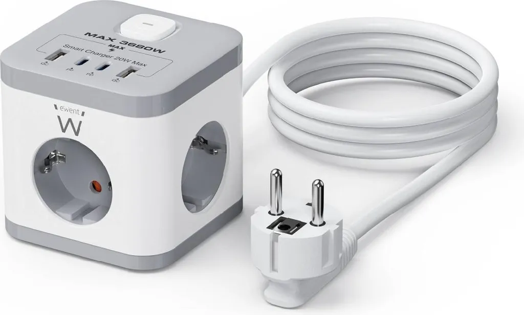 Multiprise de bureau Ewent EW3863 pour brancher tous vos périphériques