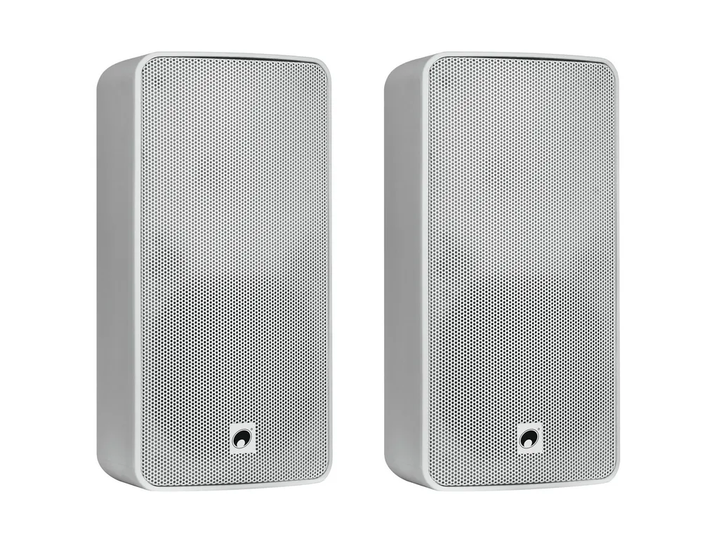 Haut-parleurs OMNITRONIC ODP-206T Blancs pour Sonorisation de Magasin