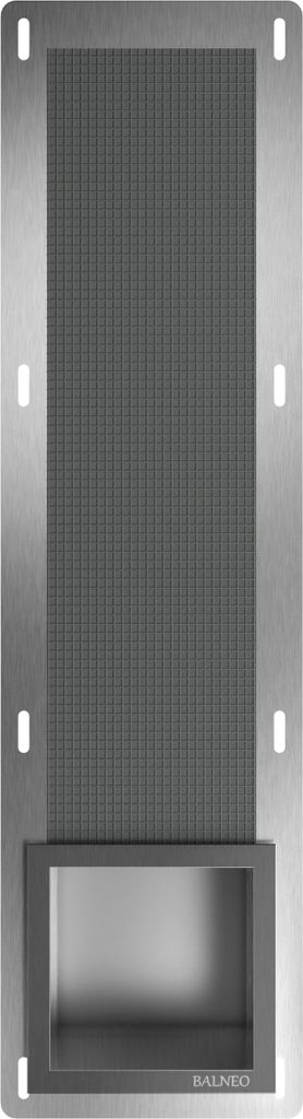 Balneo Toilettenpapierhalter Unterputz Wandnische Toilettenpapieraufbewahrung WALL-BOX PAPER-3 anthrazit 72x19,5x12,1 cm