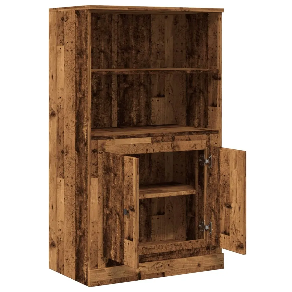 vidaXL Credenza 60x35,5x103,5 cm Legno Multistrato Effetto Antico - 4