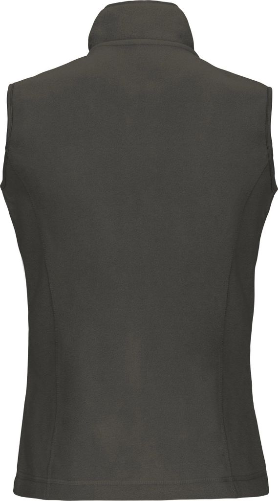 Kariban Damen Fleece Jacke Weste Micro Fleece-Weste Bodywarmer Fleece, Größe:3XL, Farbe:green olive