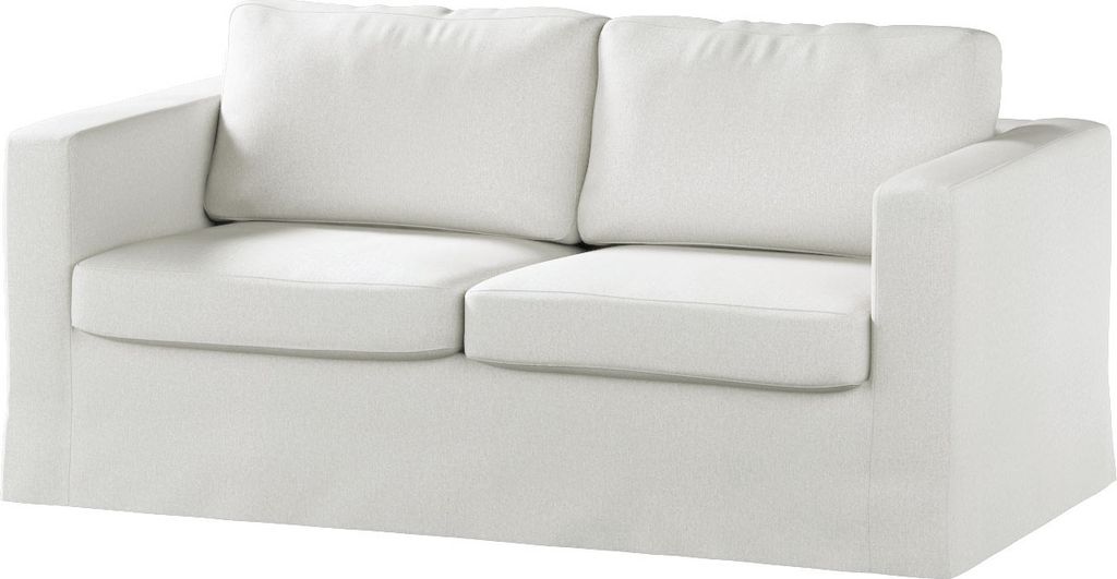 Dekoria Bezug für Karlstad 2-Sitzer Sofa nicht ausklappbar, lang, creme, Sofahusse, Karlstad 2-Sitzer