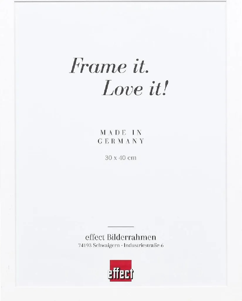 Cornice Bianca 24x30 cm Effetto Legno per Galleria Parete Moderna