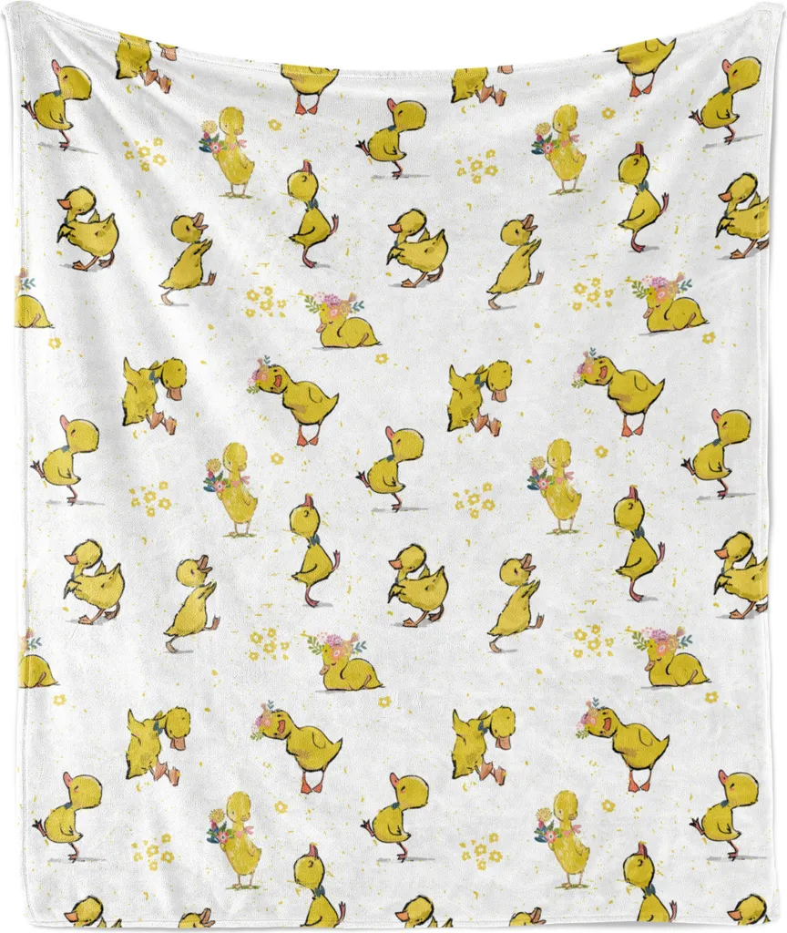 Offerta Coperta Morbida ABAKUHAUS 175x230 | Flanella Bimbi Gialla