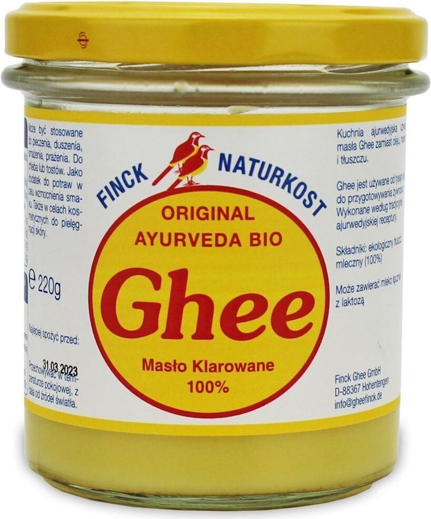 GHE MASLO ČERENÉ 220 g - FINCK AYURVÉDA Obrázok produktu 