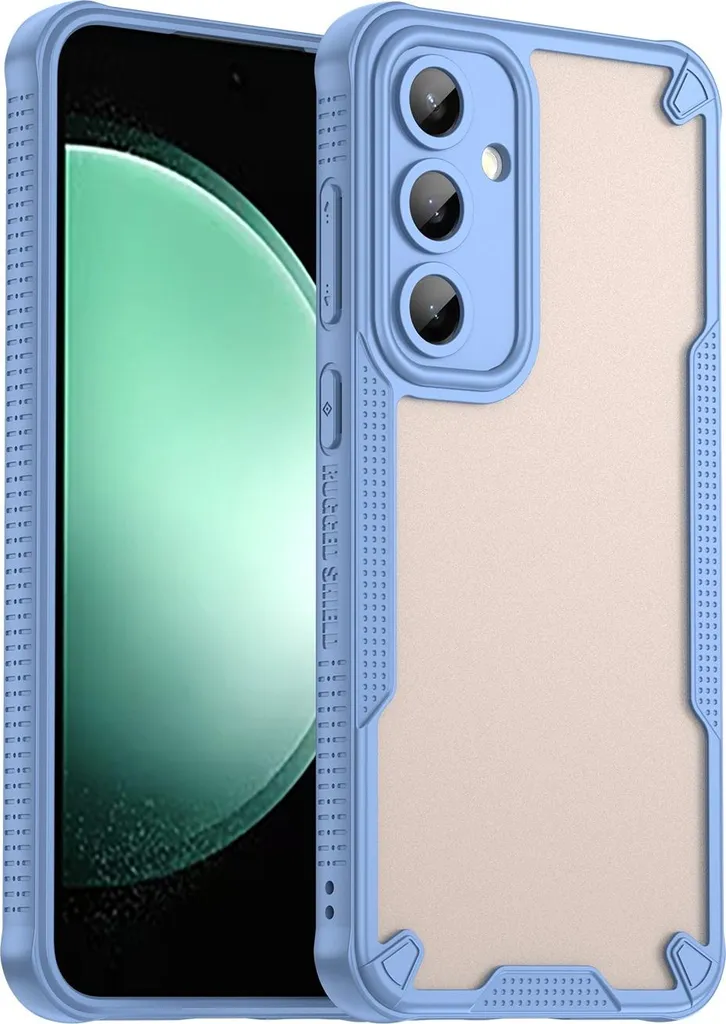 Custodia per Samsung Galaxy S24 FE - Cover posteriore Phonesta Shockproof Armor Semi-Trasparente - Blu