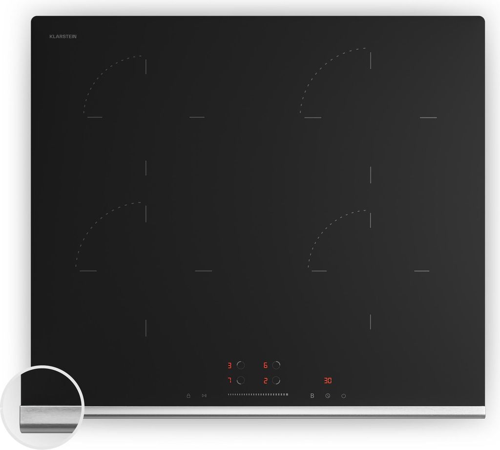 Klarstein Verosteel Plaque Induction 60cm - 4 Zones, 7400W Image du produit 