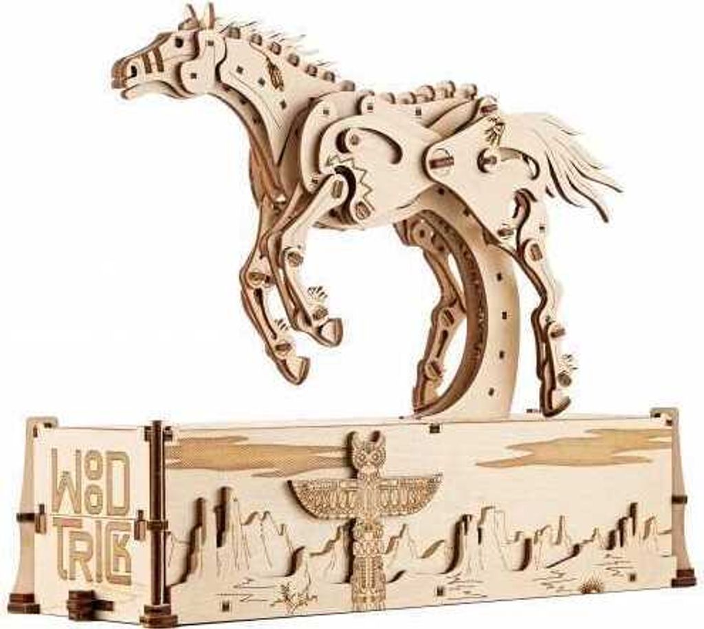 Puzzle mécanique 3D, Mustang mécanique, WT, bois, 628 Image du produit 