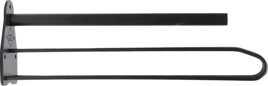 Support de selle mural noir Grooming Deluxe pour rangement équestre