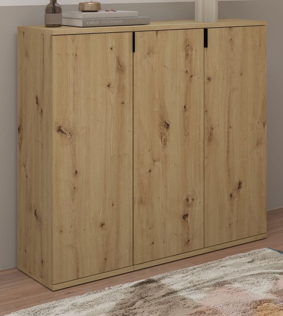Kommode "Line-Up" Eiche Sideboard Mehrzweckschrank 91 x 99 cm