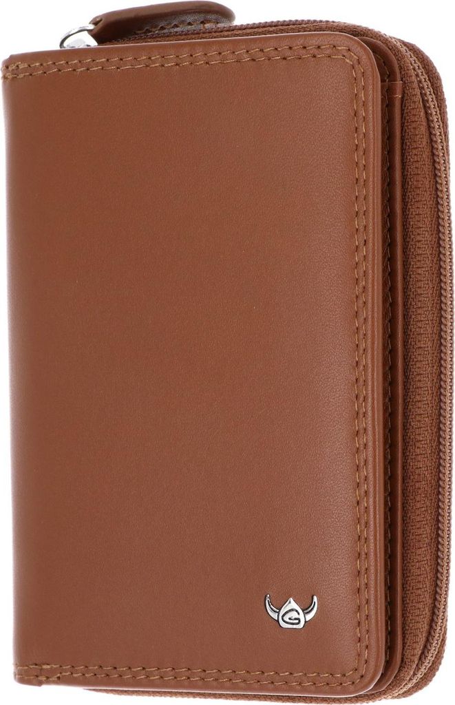 Golden Head Leder Geldbörse Polo RFID Protect RV-Börse 3317 Cognac braun