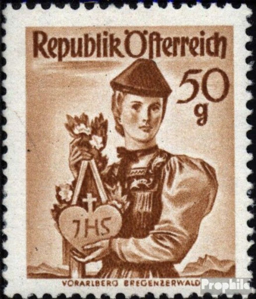 Briefmarken Österreich 1948 Mi 904 postfrisch Trachtenserie
