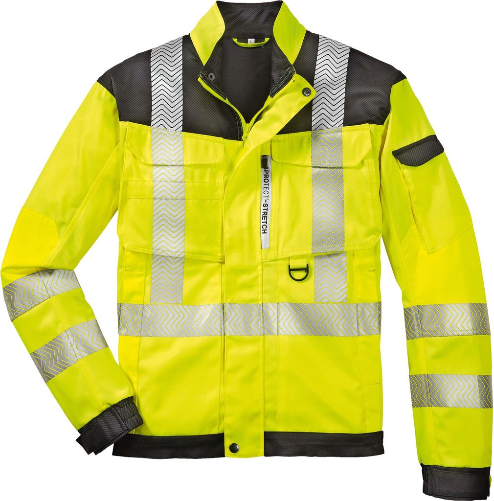4PROTECT Warnschutz-Bundjacke KENTUCKY Leuchtgelb/Grau XL