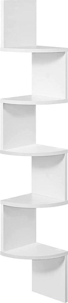 Vasagle LBC20WT, Regal, Wand-montiert, Eckschrank, 5 Produktbild 