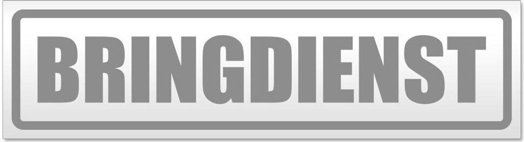 Kiwistar - Autoaufkleber - Grau - 60 x 16 cm - Bringdienst - Hinweis Aufkleber Sticker für Auto, Kfz, Fahrrad, PKW, LKW