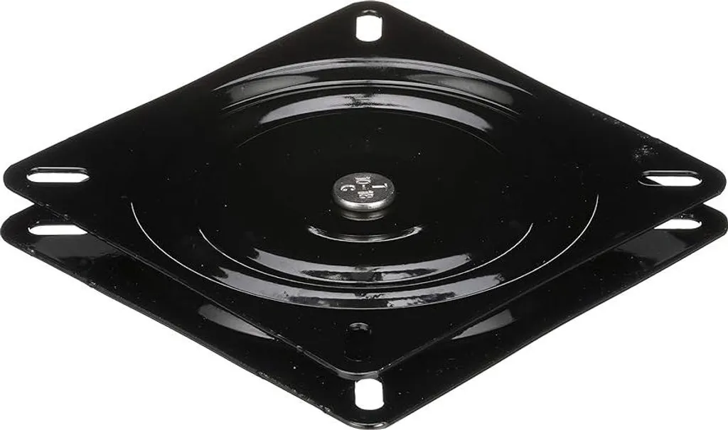 Platine pivotante pour siège de bateau en acier Attwood 1872 noir