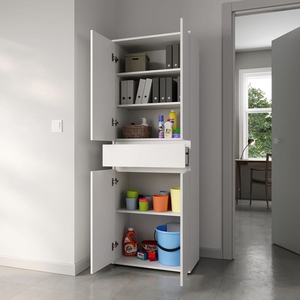 Schrank 60 cm breit mit 4 Türen & Schublade