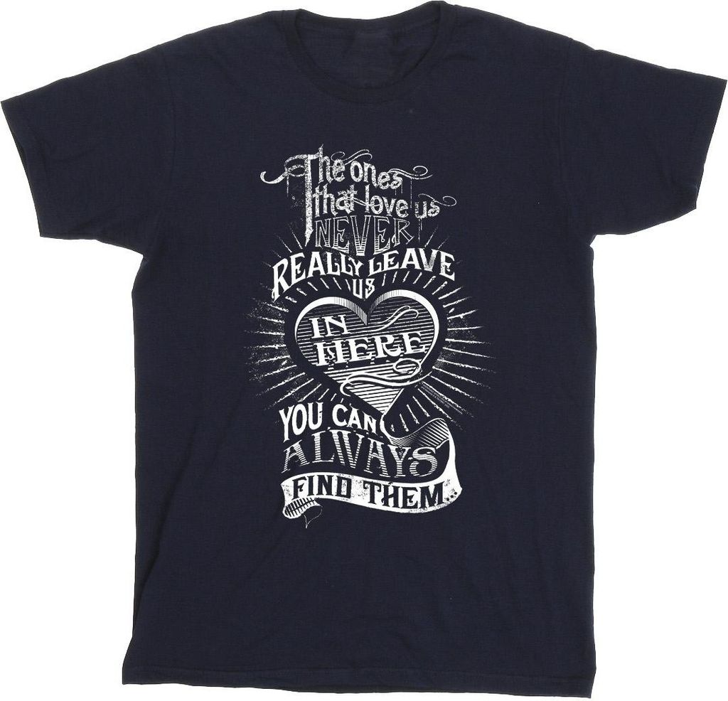 Harry Potter - "The Ones That Love Us" T-Shirt für Herren BI31077 (L) (Marineblau)