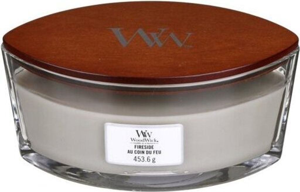 Bougie parfumée WoodWick Fireside avec mèche en bois 453,6 Image du produit 