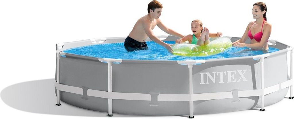 Intex Prism Rondo Ø 305 x 76 cm Frame Pool Set, Hellgrau Produktbild 26