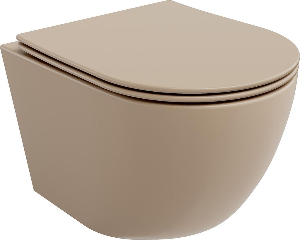 Mexen Lena Cuvette de WC sans rebord avec plaque mince à Image du produit 
