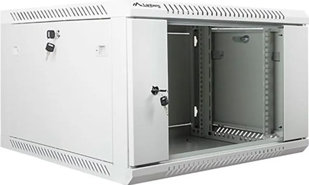 Rack Informatique 19" 6U Mural pour Installation Réseau et Serveur