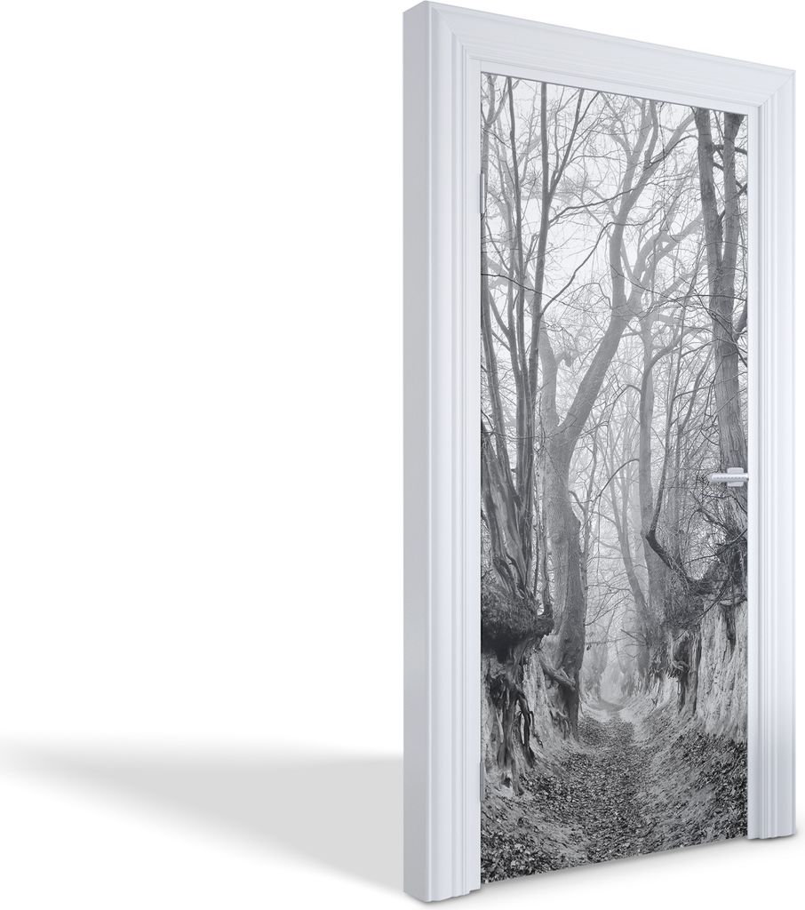 Türaufkleber Innentüren Selbstklebende Kreativ Wandsticker - Dunkler Wald - 95 x 205 cm